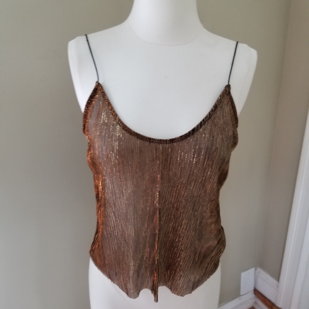 BDG metallic sheer tank